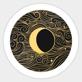 Golden skies Sticker